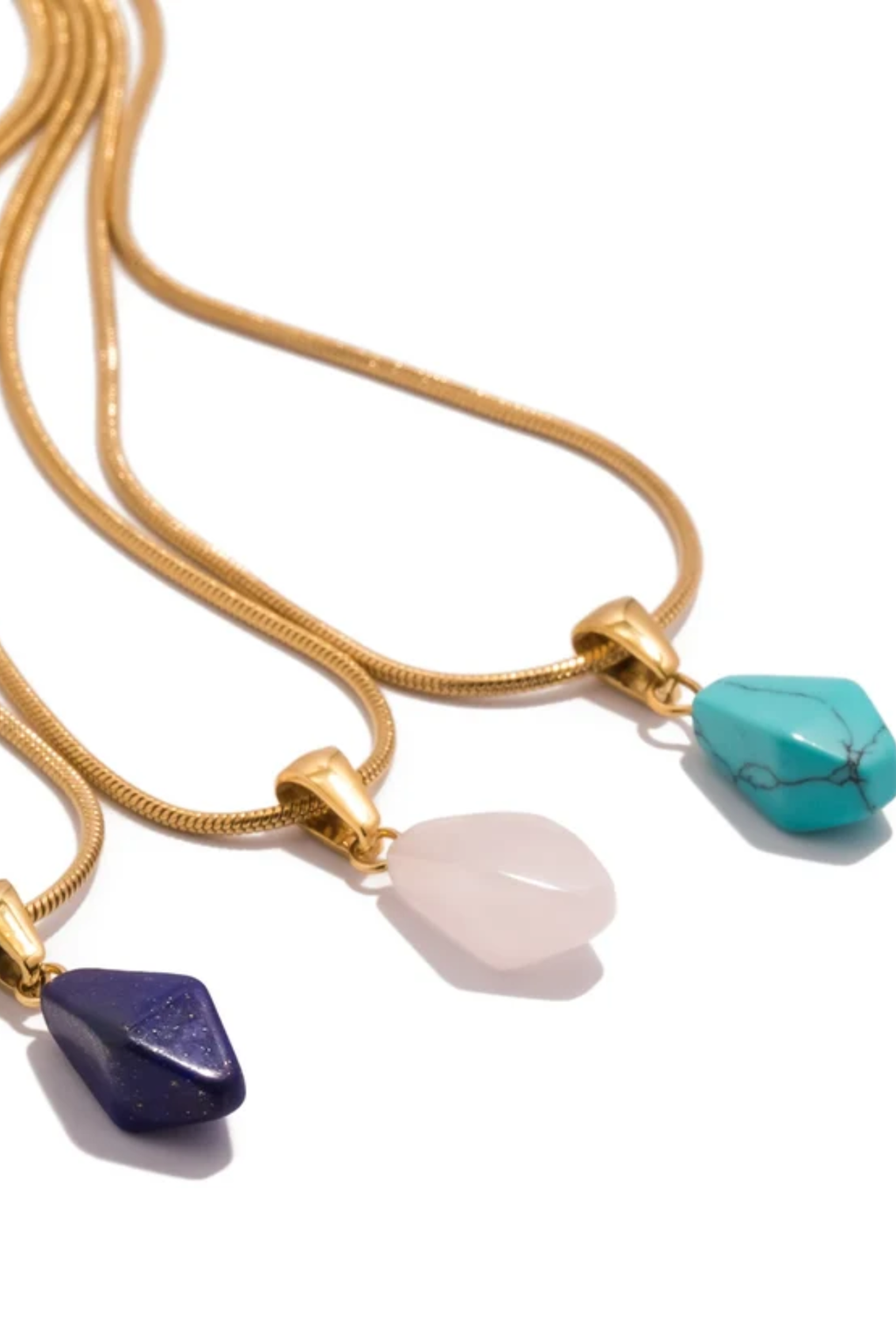 Sienna Gemstone Pendant Necklace
