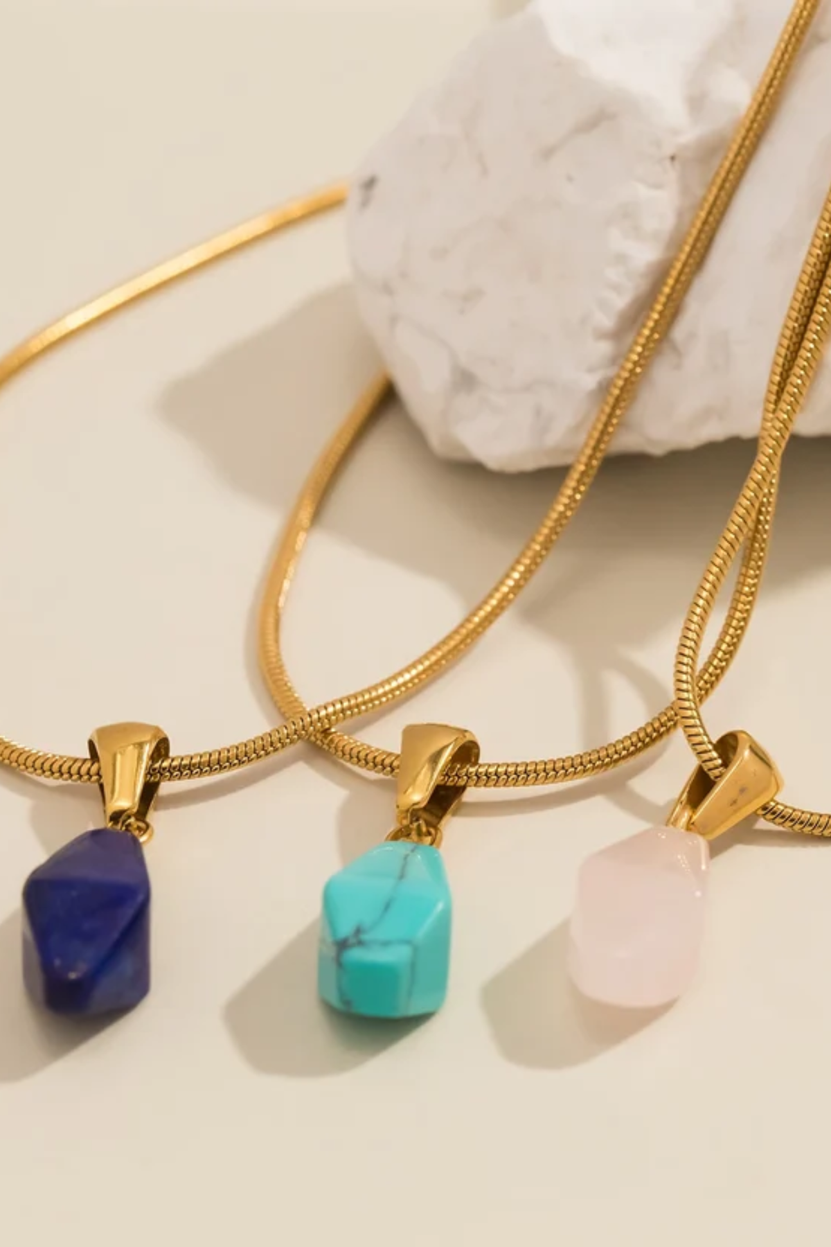 Sienna Gemstone Pendant Necklace