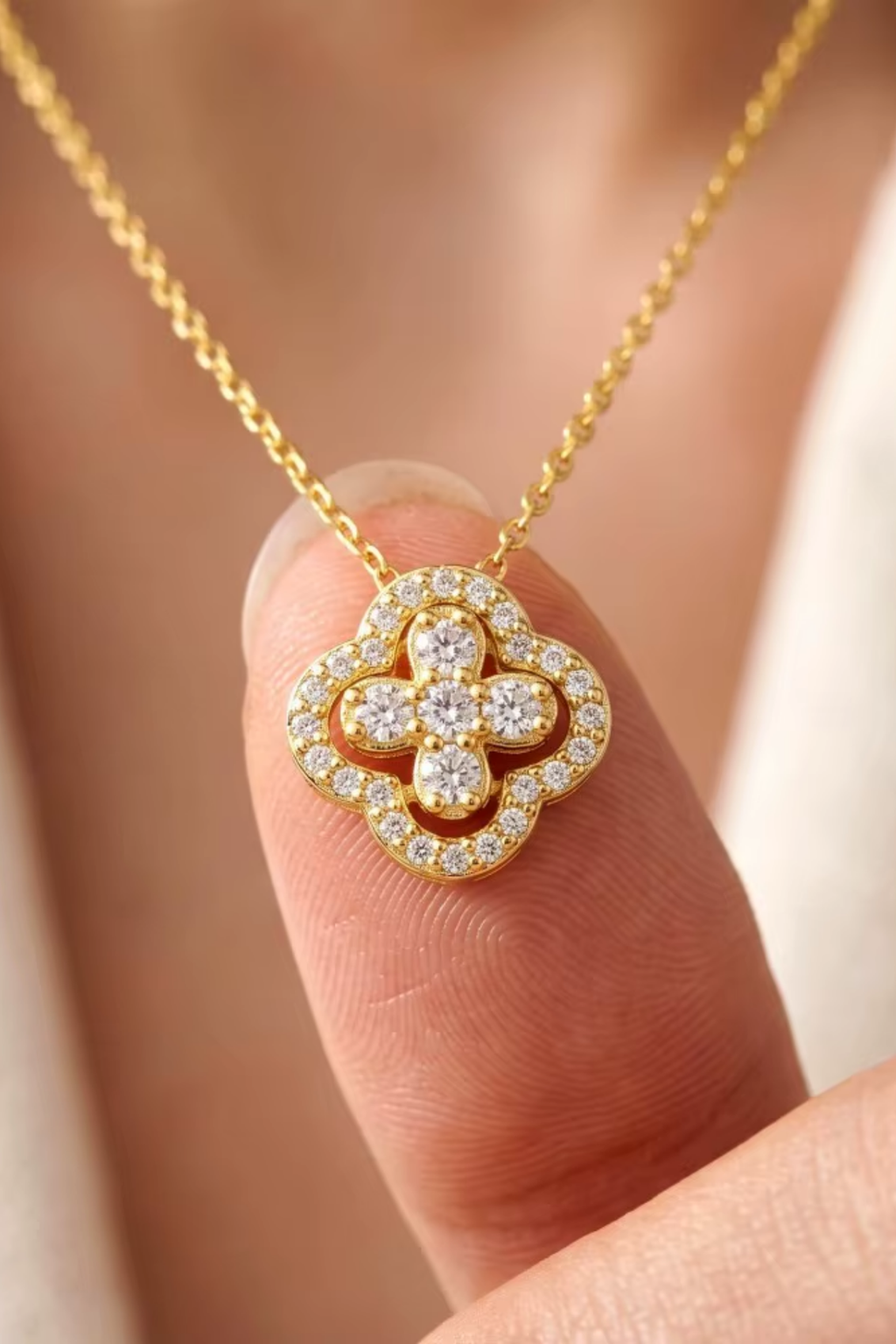 Fleur Crystal Necklace