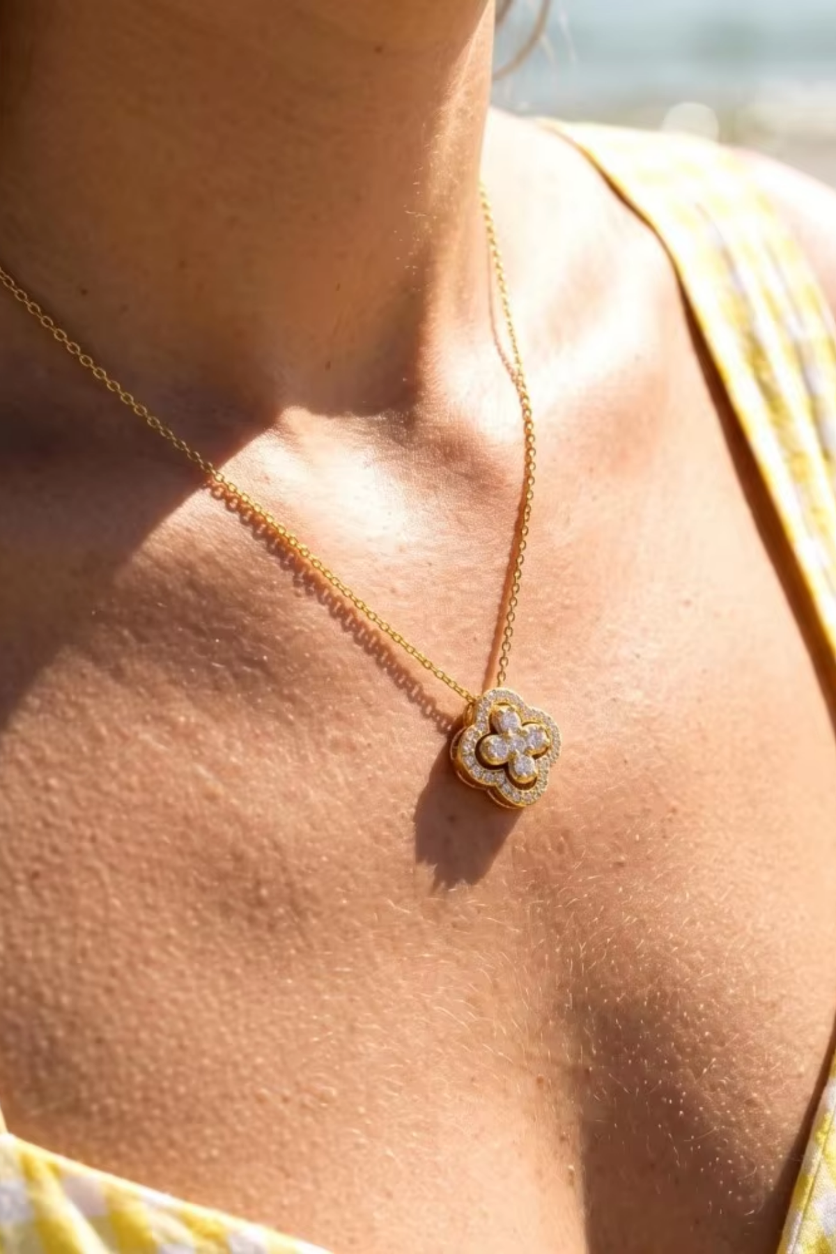 Fleur Crystal Necklace