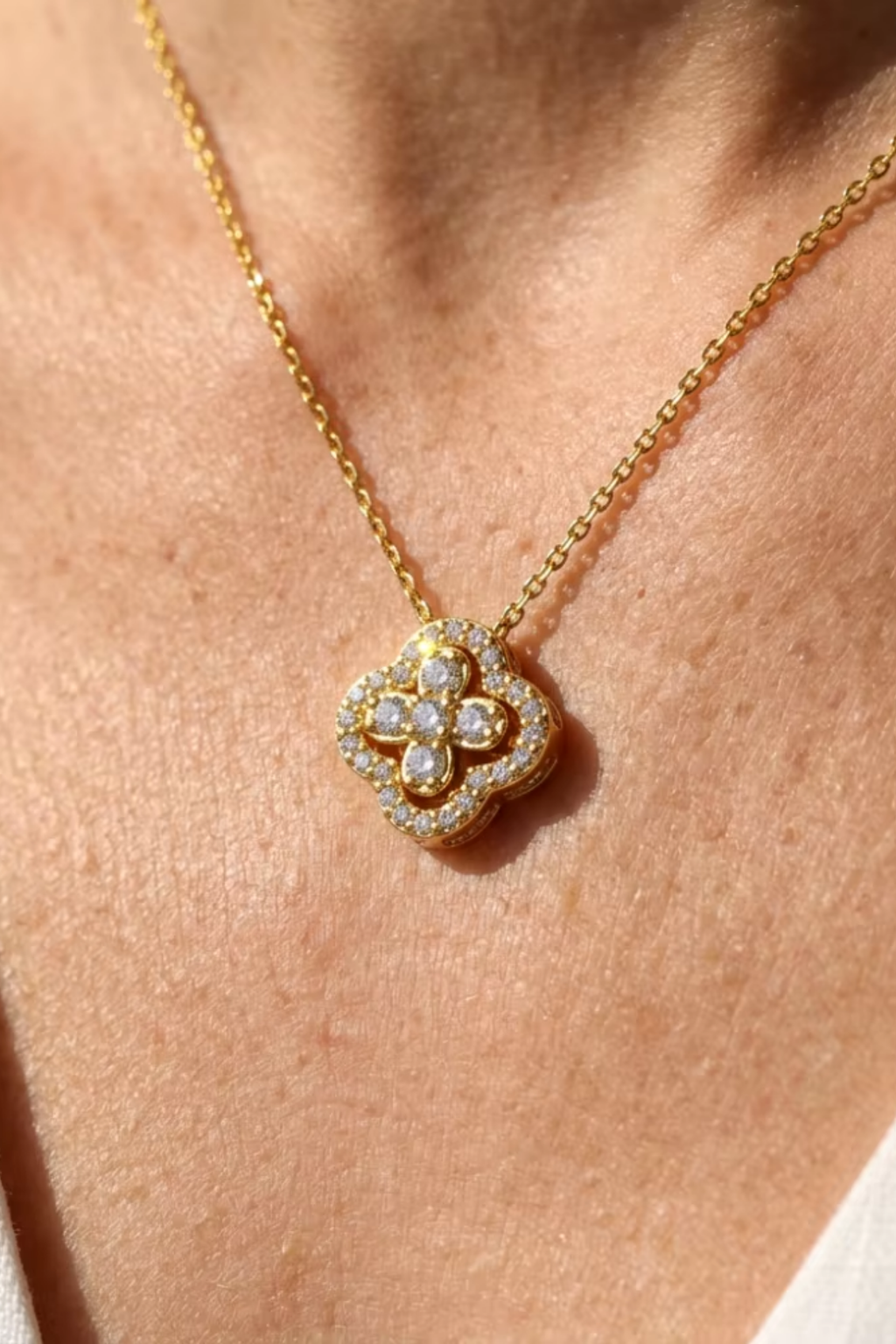 Fleur Crystal Necklace