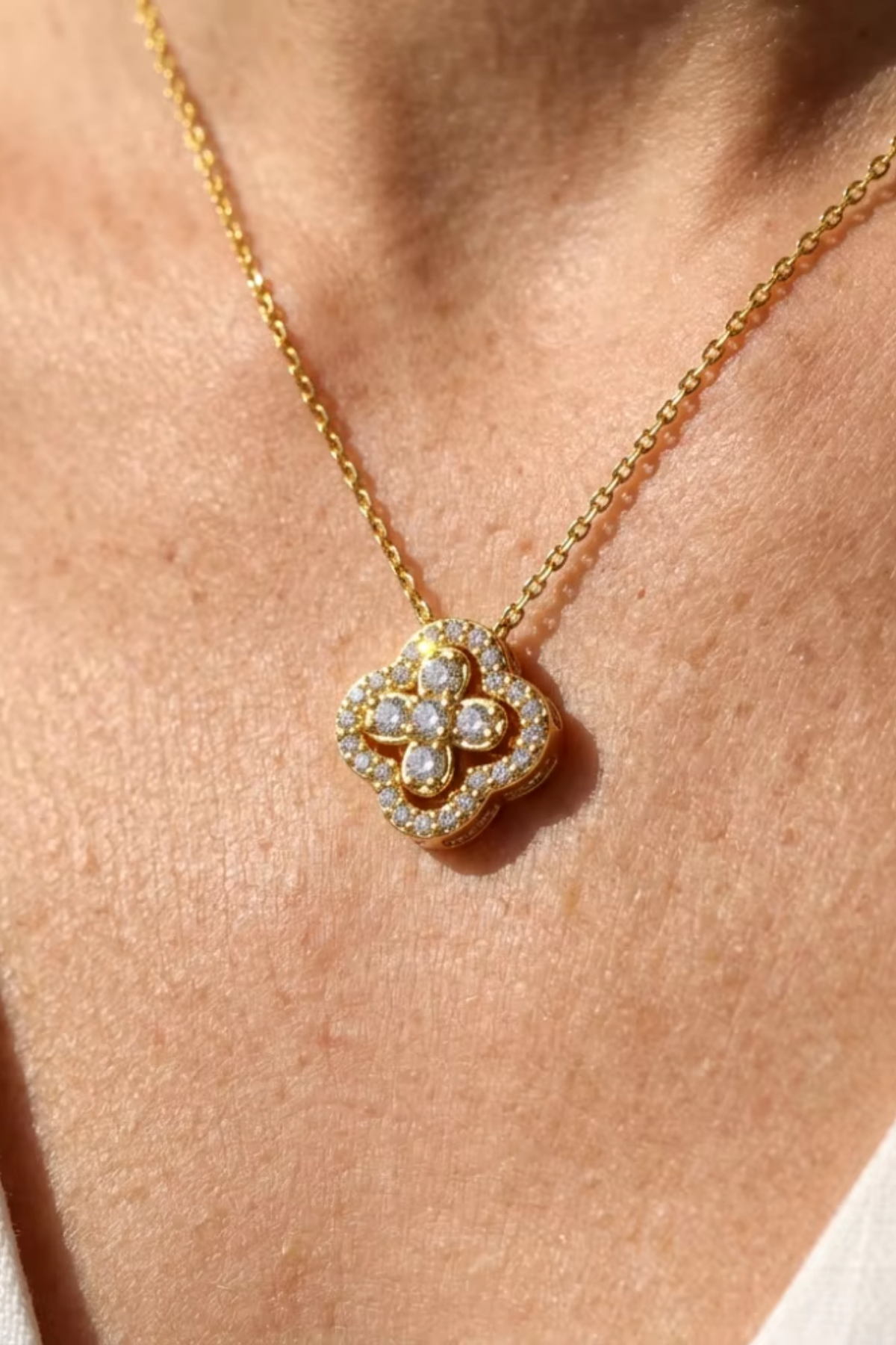 Fleur Crystal Necklace