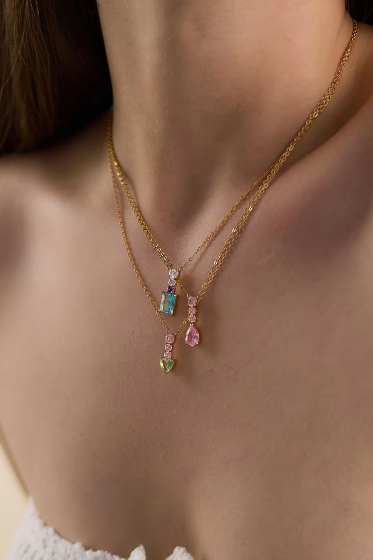 Luna Gemstone Necklace