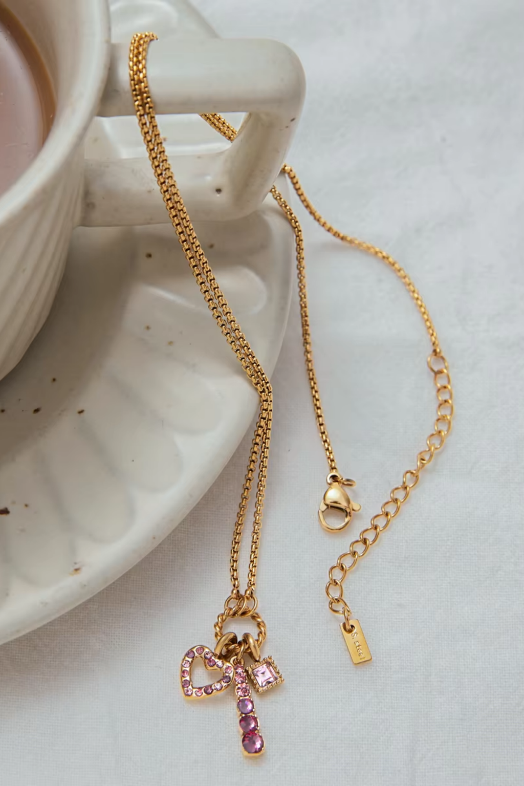 Rosalie Pink Necklace