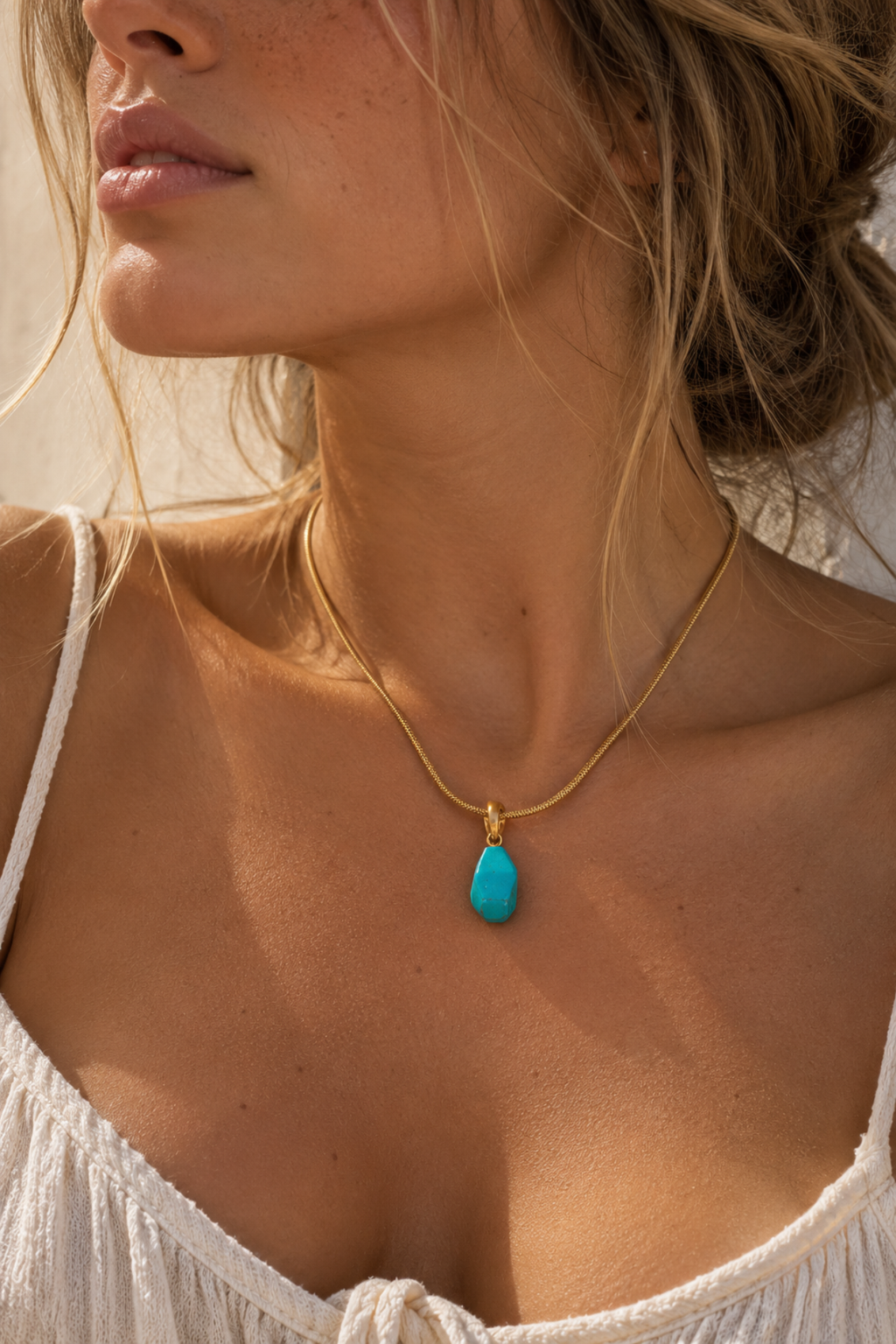 Sienna Gemstone Pendant Necklace