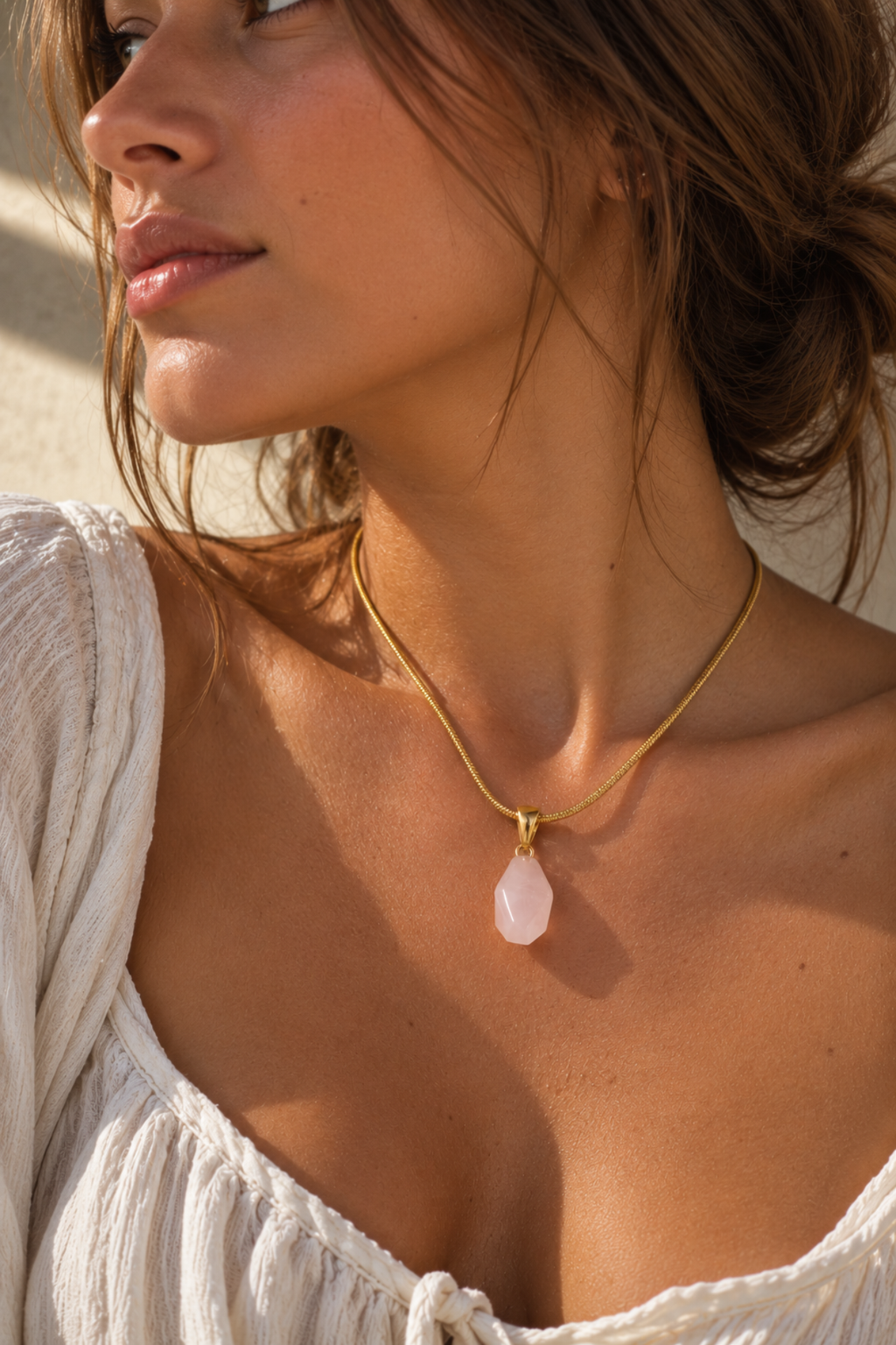 Sienna Gemstone Pendant Necklace